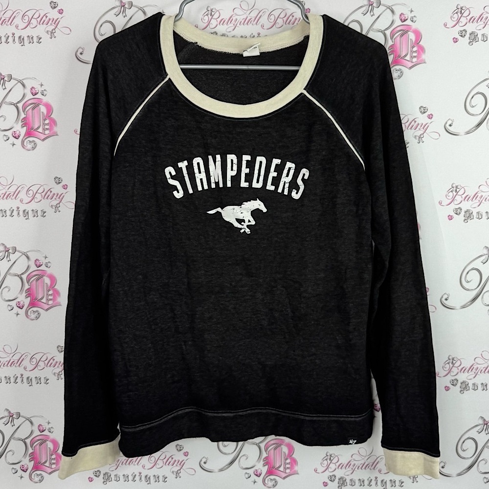 47 Stampeders Canada Calgary pull over long sleeve Graphic Sweatshirt